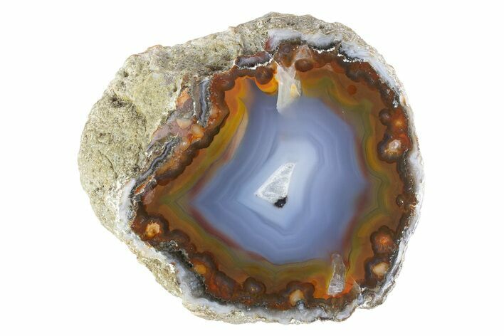 Polished Purple & Orange Banded Agate - Kerrouchen, Morocco #372722